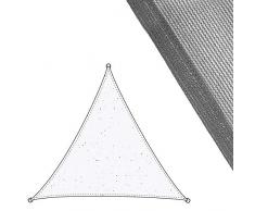 Toldo Vela Triangular Gris de Fibra para jardín de 3 m - LOLAhome