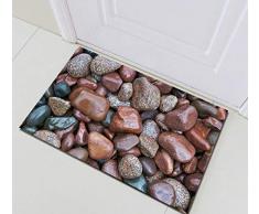 NDANH9896 Adoquín Colorido de Piedra de Playa Accesorios de baño, Puerta Principal, Puerta Trasera, Cocina, Sala de Estar, baño