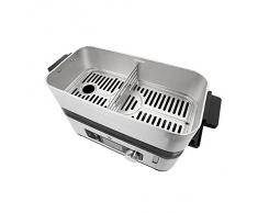 WMF KÜCHENminis - Vaporera (Mesa, Negro, Acero inoxidable, Botones, Giratorio, 900 W, 220-240 V, 50/60 Hz)