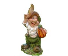 Unbekannt Diseño Enano con Erizo 37 cm de Alto Decoración Jardín Enano de jardín Figuras Decoración 7 Varios diseño