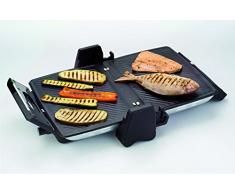 Ariete 1915 Parrilla Mesa Eléctrico 1800W Gris, Acero inoxidable - Barbacoa (1800 W, Parrilla, Eléctrico, Mesa, Gris, Acero inoxidable, Rectangular)