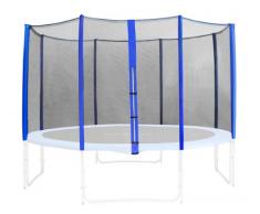 Red de segurida azul para trampolín de jardín 1,85m -4,60m - diferentes tamaños - SN-466 - Size 4,30 m 5L