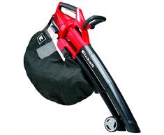 Einhell GE-CL 36 Li E Solo - Aspirador-soplador de hojas con tecnología Power X-Change 2x18V (flujo de aire de 210 km/h, bolsa de 45 l, 8000-13000 rpm) (ref. 3433600)
