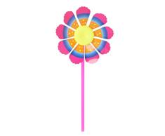 guangzhou 10 Unids Windmill Kid Toys Girasol Yarda Adornos de jardín Colorido Spinner al Aire Libre Molino de Viento Decorativo