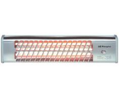 Orbegozo BB 5000 Estufa de Cuarzo de Baño, 1200 W, Plata