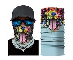 Máscara de leezo Mujeres Hombres Animal en 3d Tiger Impreso sombrilla sudor Hairband diadema Toalla Cámara Carcasa Outdoor Sportswear accesorios Multifunctional Headwear, Unisex, color A29, tamaño talla única