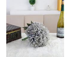 Hortensia artificial Winwintom con flores artificiales de seda para ramo de novia y decoración de boda