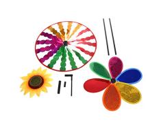 guangzhou Colorido Girasol Molino Viento Spinner Hogar Jardín Patio Decoración Niños Juguete Sol Flor Molino de Viento Colorido