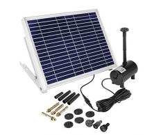 OCGIG 150L//h 2.4W Solar Fuente Bomba Flotado LED Solar Panel Incorporada Bater/ía Funci/ón de Agua con energ/ía Solar para estanques jard/ín Patio Acuario