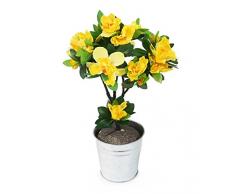 Closer2Nature HBC001YW - Vara de Azalea Artificial, 35 cm, Color Amarillo