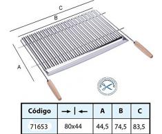 IMEX EL ZORRO 71653 - Parrilla para Barbacoa, INOX, 80 x 44 cm