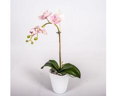 Orquídea Phalaenopsis artificial LAHNA en maceta, rosa, 45 cm - Planta decorativa / Flores de plástico - artplants