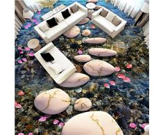 Mazhant Papel Pintado Mural De Piso Personalizado Piedra Pequeño Camino Empedrado Estereoscópico 3D Pintura De Piso Papel Pintado Pvc Impermeable Autoadhesivo-350X250cm