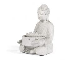 Fuente de relajación interior Zen fuente tablero del agua Home Living Corredor Cuarto de la cabeza de Buda del paisaje de la decoración de la resina tallada fuente decorativa Cascada interior
