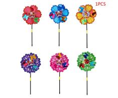 La Flor de Mariposa 3D Molino de Viento Spinner Decoraciones jardín Colorido de los Juguetes para niños