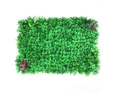 Ping- Tablas De Cobertura Artificiales, Cribado De Una Valla Recortada Fondo De Hierba Verde Artificial Decoración De Vallas De Jardín Cercado De Privacidad Al Aire Libre 60x40cm / Pieza