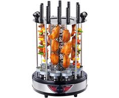 ZXIAQI Parrilla Eléctrica Barbacoa Hogar Sin Humo Barbacoa Parrilla De Barbacoa Automática Giratoria Pincho De La Parrilla De Barbacoa Taza Máquina De Kebab