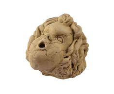 Cabeza de Putto de mármol Biancone Asiago esculpido a mano para fuente