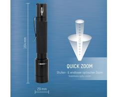 Ansmann M200F - Linterna (Linterna de mano, Negro, Aluminio, IP54, 1 m, 1 lámpara(s))