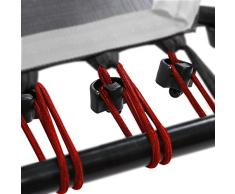 SportPlus Juego de Cuerdas para Cama Elástica – 36x Cuerdas Repuesto Trampolín Fitness – Grado de Dureza Medio