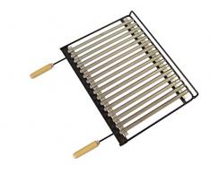 Imex El Zorro 71663 - Parrilla barbacoa inox, 58 x 40 cm, color negro