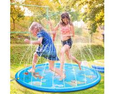 Juego de Salpicaduras y Salpicaduras, Aspersor de Juego ater Spray de Agua Espolvoree y coloque la Alfombra de Juego,Jardín de Verano Juguete Acuático para Actividades Familiares Aire Libre /Fiesta