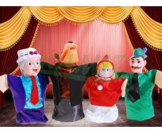 BSD Marioneta de Figuras con el Teatro de Marionetas 77024 "Red Riding Hood - marioneta de Mano