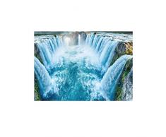 Busirde Río Piedra Etiqueta de la Pared 3D del adoquín a Prueba de Agua de baño Cocina Suelo Decoración Tatuaje Etiquetas caseras del Papel Pintado 1# 50 * 70cm