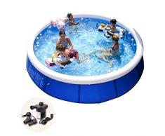 Bañeras con Jacuzzi Hinchable Piscina Grande Familia Niño Adulto Niño Piscina Inflable Aumento Engrosamiento Gran Red Piscina (Color : Blue, Size : 180 * 73cm)