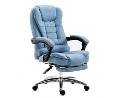 Unbekannt Escritorio Silla Sillas Ordenador de Home Office de Silla plástico Tumbona Silla de Ordenador levantan giratoria Plano Tumbona Silla de Oficina Parte Silla Suave y cómodo