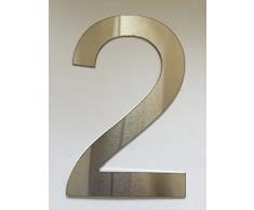 número de casa Post Cartel para puerta Número Número y Letras de Acero Inoxidable V2 A XL – Selección