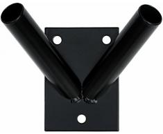 Bandera Asta de soporte de mástil para soporte de 2, color negro.