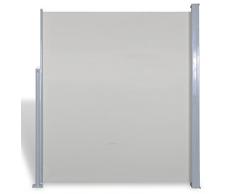 Festnight Toldo Lateral para Jardín Tejado Patio Terraza 180 x 300 cm Color Crema