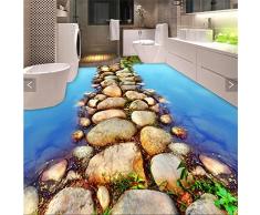 Wapel 3D Sólidas Piso, Cocina, Autoadhesiva, Pintura De Piso, Camino Empedrado, Moderno, Pintura De Gran Escala De 100X100Cm