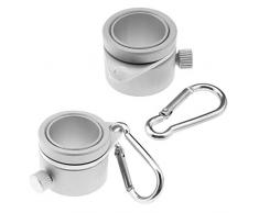 Fifet Mosquetón de Metal Adapta para 0,75-1 asta de la Bandera Dia Anti Abrigo de Aluminio Flagpole giratorios Anillos 360 Clips Grado Asta giratorios