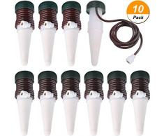 Hestya Picos de Riego de Planta Sistema de Riego Automático, 10 Piezas de Auto Goteo de Planta Irrigación Lenta para Plantas de Casa de Interior o Exterior