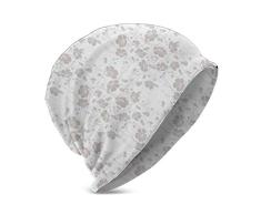 Flor de Belleza Natural Dibujado a Mano Peonías Floretes de Ramo Diseño de hogar Femenino romántico, Unisex Adolescente Varios Estilos de Gorro de Punto