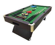 GRAFICA MA.RO SRL Mesa de Billar 8FT Juegos de Billar Modelo Leonida Full Optional Carambola Medición 220 x 110 cm