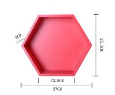 Topdo 1 estantería de Pared Hexagonal para Almacenamiento, salón o jardín.