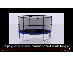 LS-T305-PA10 (AS) LifeStyle ProAktiv Cama elástica para jardín 305 cm - Incluye "06.2015 Nueva Extra Strength red de seguridad" TÜV/GS/CE