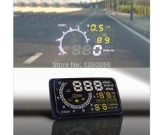 BW coche HUD proyector Head Up pantalla OBD II HUD estilo de coche 13,97 cm completo de pantalla coche sistema de alarma Detector de coche
