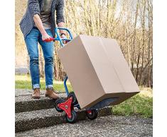 TecTake Carretilla de mano sube escaleras profesional de transporte carro