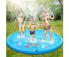 Dookey Splash Pad, Aspersor de Juego, Jardín de Verano Juguete Acuático para Niños Pulverización para Actividades Familiares Aire Libre /Fiesta /Playa /Jardín - PVC Respetuoso con el Medio Ambiente