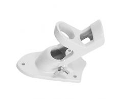 Winbang Soporte para mástil de bandera, 2 posiciones Soporte para mástil de bandera Soporte de asta de bandera de aluminio resistente a la intemperie