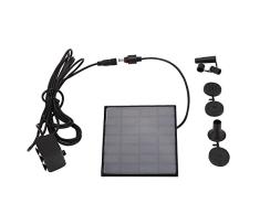 Kit de bomba de fuente de agua de panel solar, bomba sumergible sin escobillas, plantas de ahorro de energía, riego de piscina de jardín exterior, piscina para pájaros