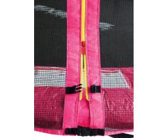 SixBros. SixJump 1,85 M Trampolín Cama elástica de jardín fucsia - Con red de seguridad - CST185/L1565