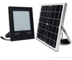 Dmygo 120 LED de Seguridad Luces solares Reflector al Aire Libre IP65 Impermeable 50W luz de inundación Solar Remoto de Control for el césped de jardín