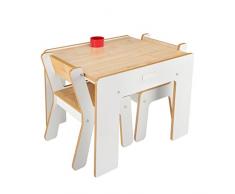 Little Helper FunStation Duo - Mesa para niños y juego de 2 sillas, 24m+, color blanco