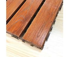 Suelo De Madera De Diy Suelo De Parqué El Balcón,Terraza,Esteras Al Aire Libre Suelo De Madera Al Aire Libre