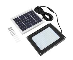 150LED Luz Solar de Sensor de Movimiento al Aire Libre Impermeable Resistentes al óxido Foco Reflector LED con Sensor Crepuscular para Exteriores 15W